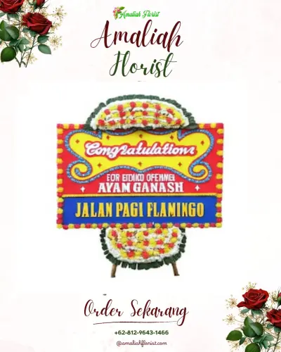 Bunga Papan Congratulation di Tanah Kali Kedinding
